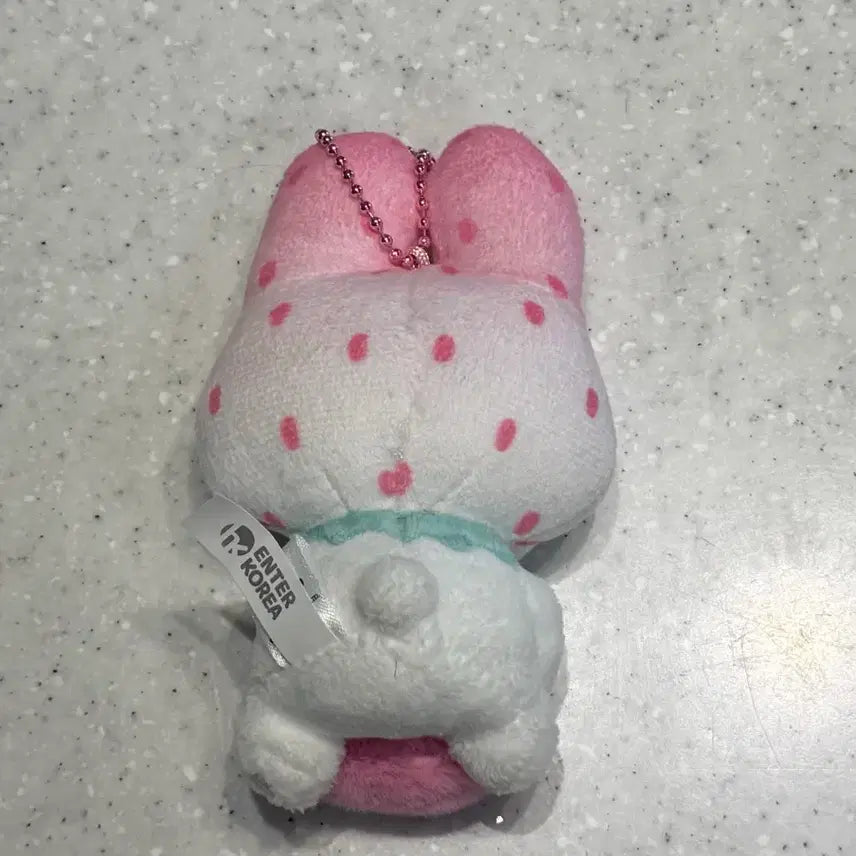 [BUNJANG] My Melody 30th Anniversary Strawberry Plush Keychain / 마이멜로디 30주년 인형 키링