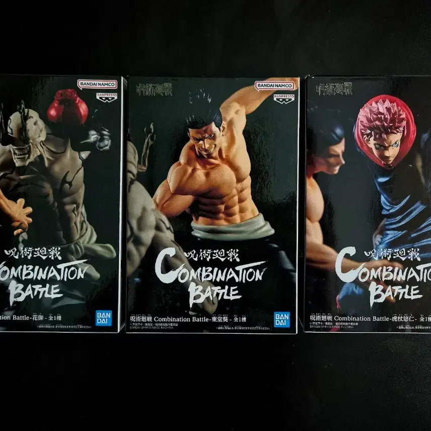 [BUNJANG] Jujutsu Kaisen Combination Battle Figures 3-Set (Itadori, Todo, Hanami) / 주술회전 콤비네이션 배틀 피규어 3종 세트(이타도리,토도아오이,하나미)