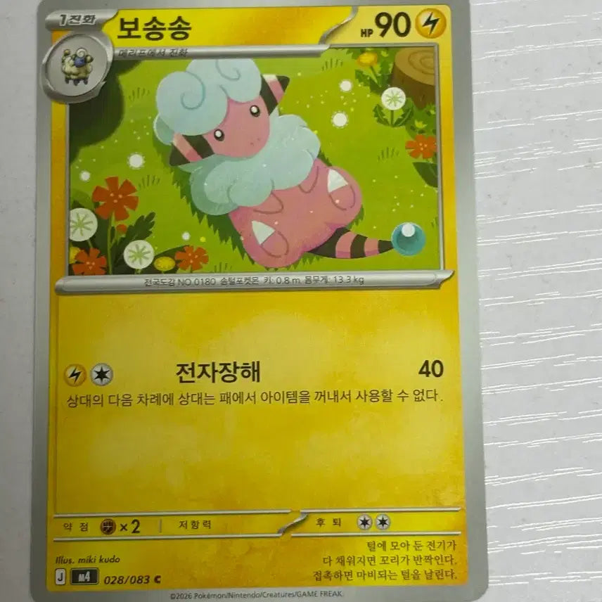 [BUNJANG] Pokemon Card Bosongsong 028 / [귀여운 포켓몬카드] 보송송 028