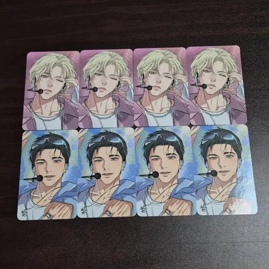 [BUNJANG] Backlight Sparkles Resin Couple Photocard 2-Set / 백라이트 스파클즈 레진 팝업 컬포 커플 포카 2장 세트