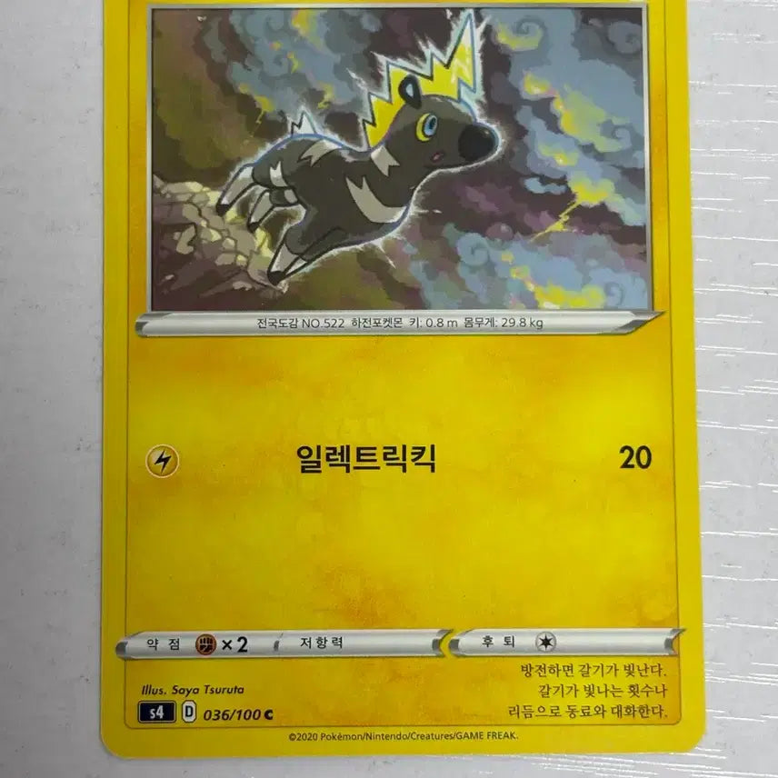[BUNJANG] Cute Pokemon Card Jummaru 036 / [귀여운 포켓몬카드] 줄뮤마 036