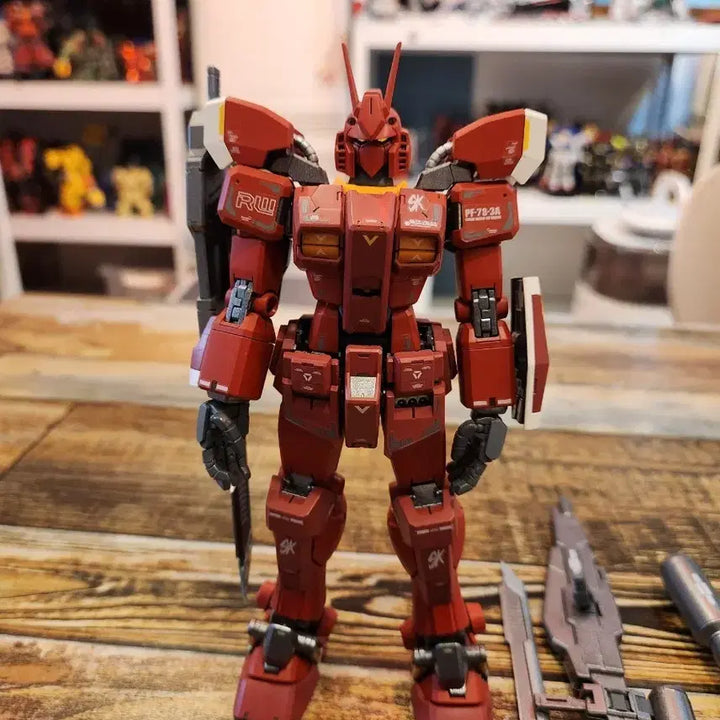 [BUNJANG] MG Red Warrior Gundam Custom Painted / MG 레드워리어 건담 도색작
