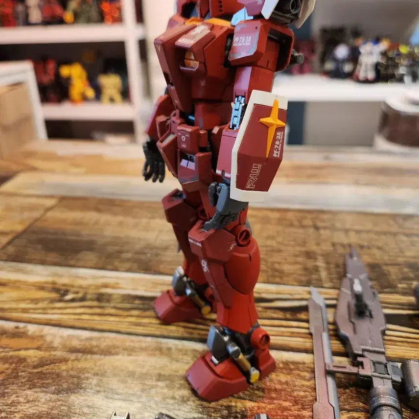 [BUNJANG] MG Red Warrior Gundam Custom Painted / MG 레드워리어 건담 도색작