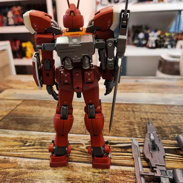 [BUNJANG] MG Red Warrior Gundam Custom Painted / MG 레드워리어 건담 도색작