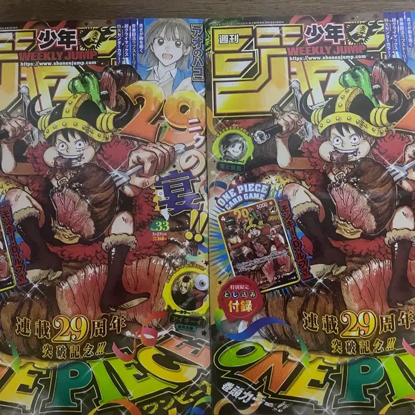 [BUNJANG] One Piece Sealed Promotional Card Jump Issue 33 / 미개봉 원피스 고기루피 프로모카드 점프33호