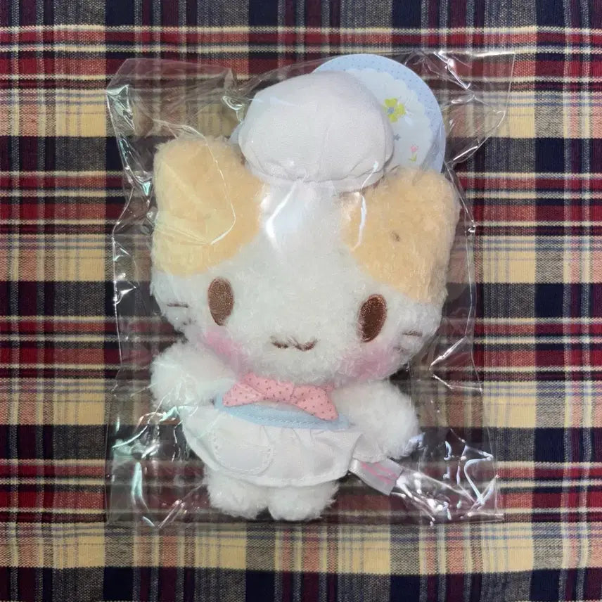 [BUNJANG] Spins Sanrio Marshmallow Chef Mascot Doll Keyring / 스핀즈 산리오 마슈마로 요리사 마스코트 인형 키링