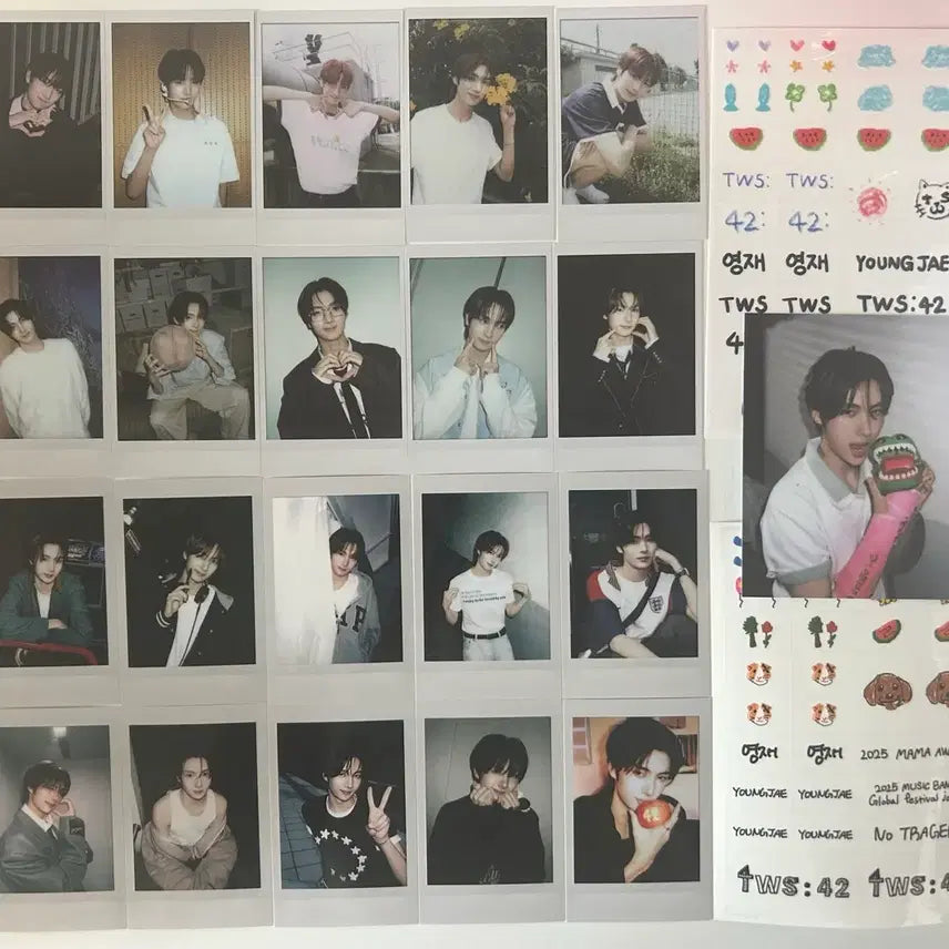 [BUNJANG] TWS SELECTION PACK vol.1 + vol.2 Youngjae Personal Polaroids Weverse POB / 투어스 셀렉션팩 vol.1 + vol.2 영재 개인폴라 스티커 위버스특전