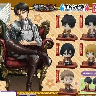 [BUNJANG] Attack on Titan Swarasetai 5 Types Set (Sealed) / 택포 9만)전종 미개봉 진격의거인 스와라세타이 5종 세트/ 에렌 리바이 미카사 아르민 장 피규어