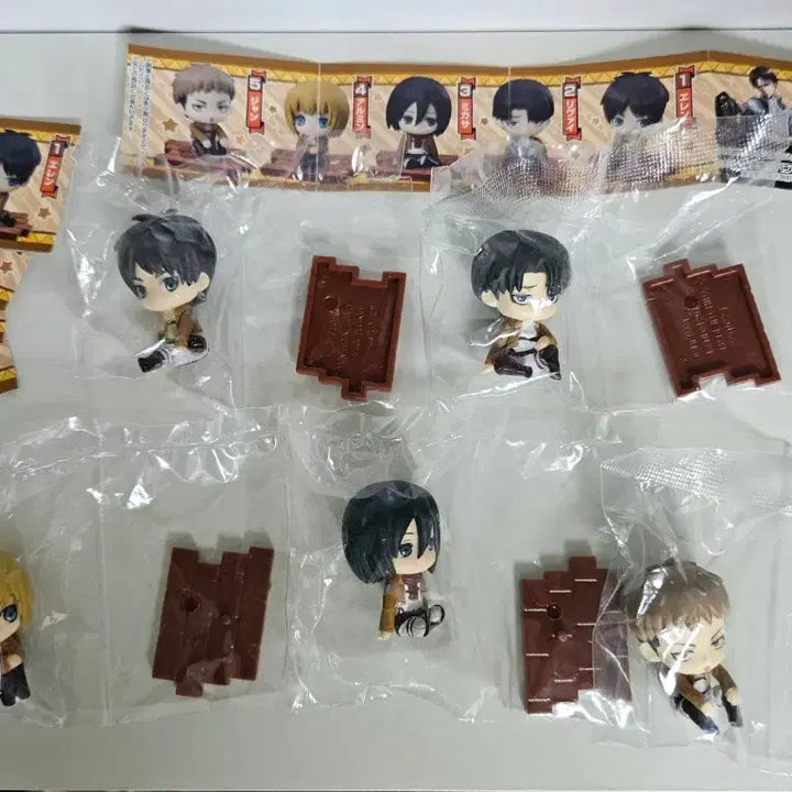 [BUNJANG] Attack on Titan Swarasetai 5 Types Set (Sealed) / 택포 9만)전종 미개봉 진격의거인 스와라세타이 5종 세트/ 에렌 리바이 미카사 아르민 장 피규어