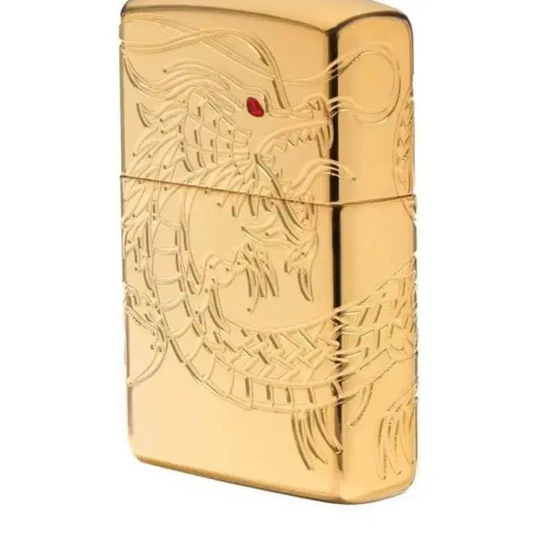 [BUNJANG] Zippo Armor Asian Dragon High Polish Gold Plate Windproof Lighter / 지포 방풍 라이터 아머 아시안 드래곤 하이폴리쉬 골드 플레이트 (29265)