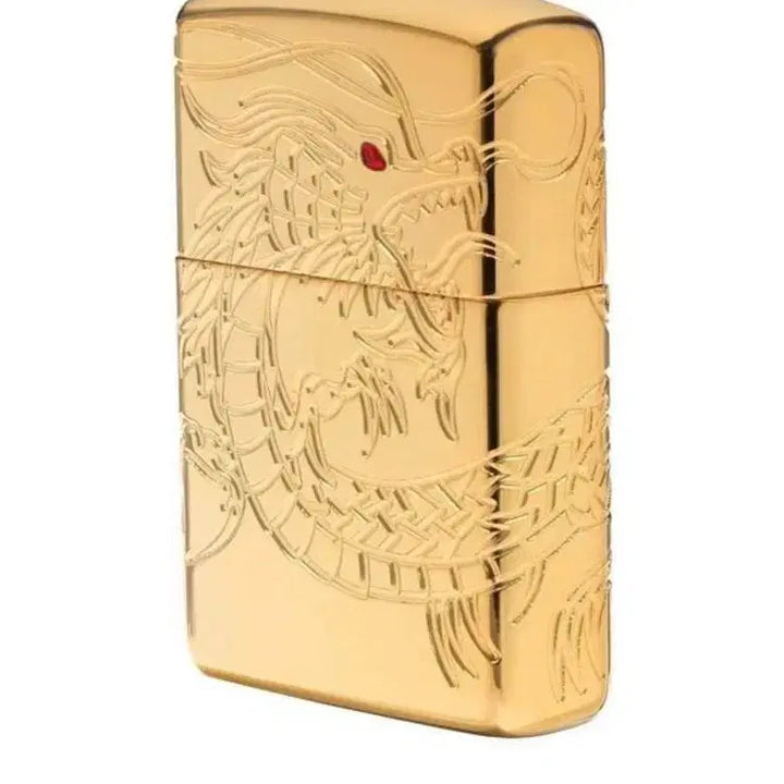 [BUNJANG] Zippo Armor Asian Dragon High Polish Gold Plate Windproof Lighter / 지포 방풍 라이터 아머 아시안 드래곤 하이폴리쉬 골드 플레이트 (29265)