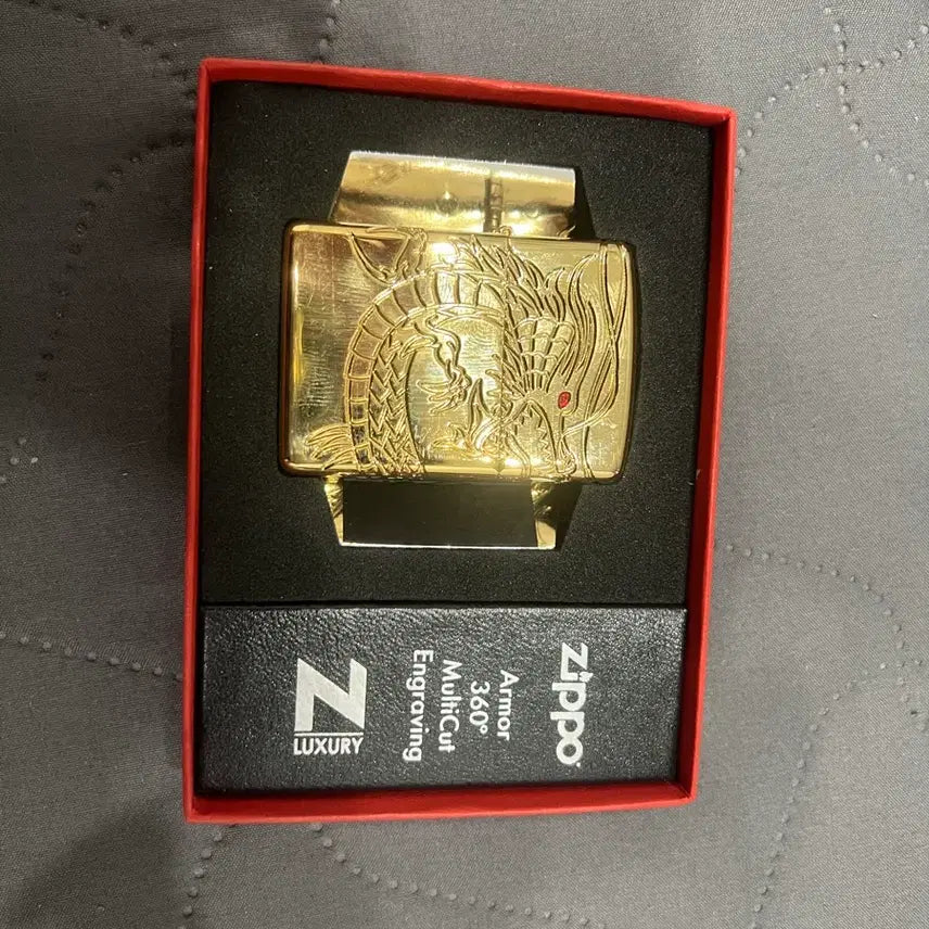 [BUNJANG] Zippo Armor Asian Dragon High Polish Gold Plate Windproof Lighter / 지포 방풍 라이터 아머 아시안 드래곤 하이폴리쉬 골드 플레이트 (29265)
