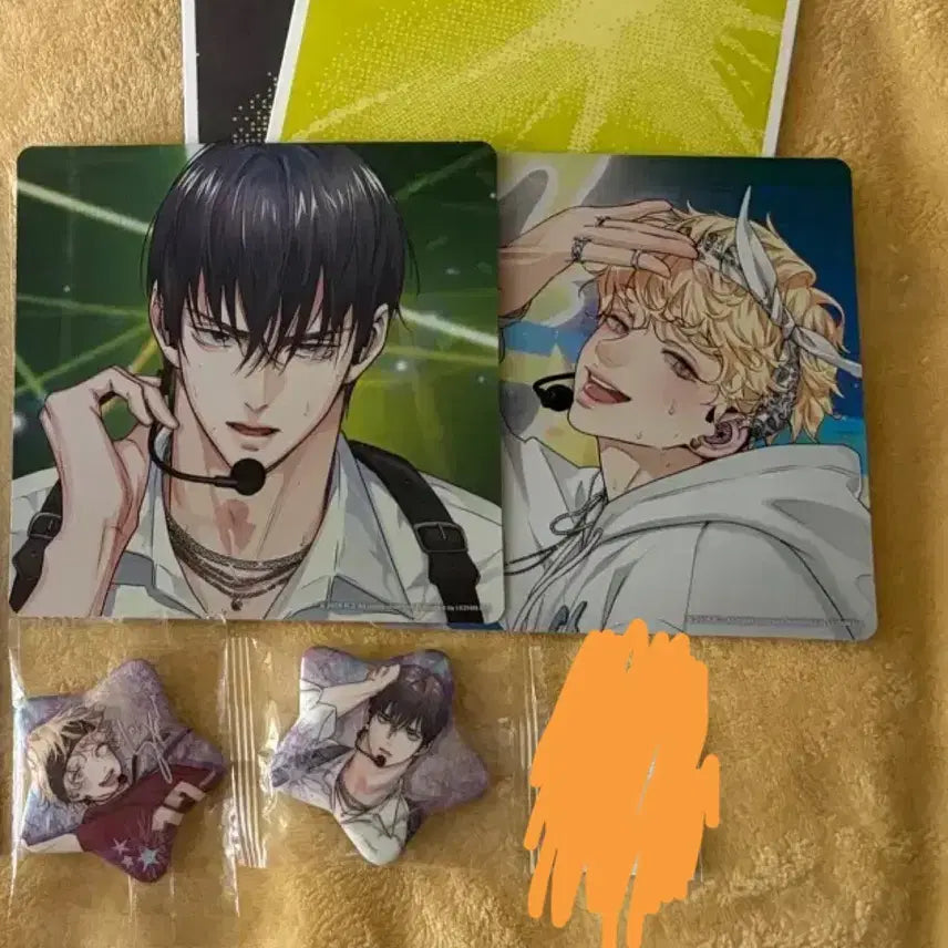 [BUNJANG] Sparkles Popup Special Cam Postcard &amp; Can Badge Bundle Set / 일괄 레진  스파클즈 팝업 사환 직캠엽서 사랑은환상 캔뱃지