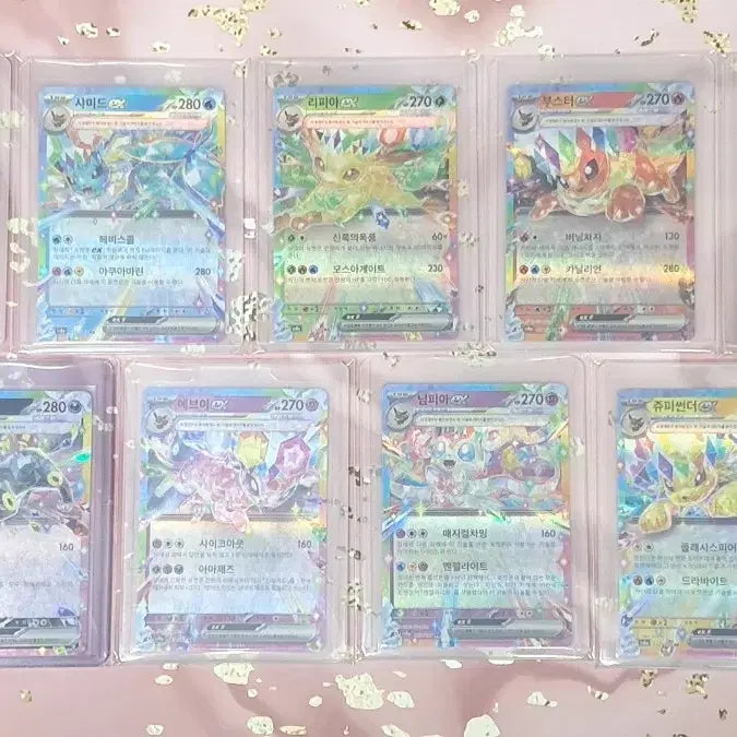 [BUNJANG] Pokemon Eevee Heroes EX Terastal 9-Card Set / 포켓몬카드 "이브이 히어로즈ex rr" 테라스탈 9종 세트