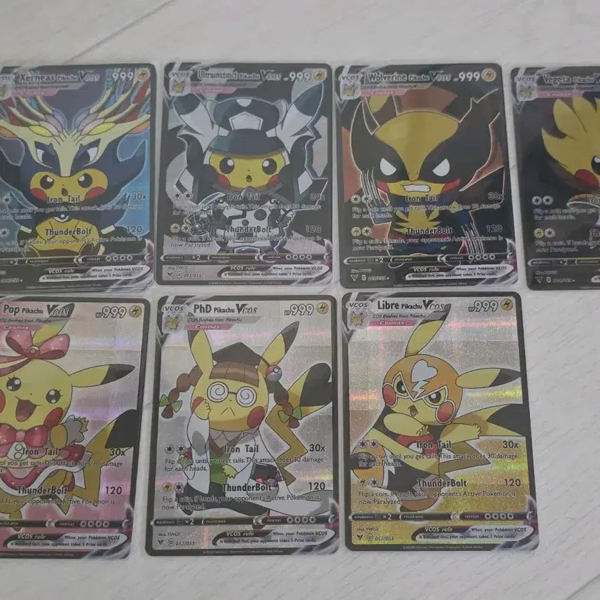 [BUNJANG] Pokemon Collaboration Pikachu Card Bundle Set / 커스텀 피카츄 카드 일괄
