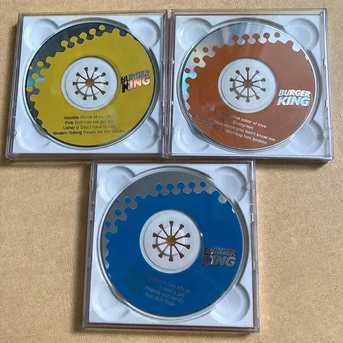 [BUNJANG] Burger King 2002 World Cup Mini CD Set / 수집용) 버거킹 2002년 월드컵4강 기념 이벤트CD 3종