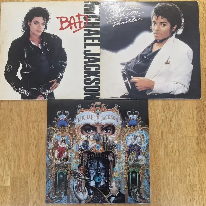 [BUNJANG] Michael Jackson LP Bundle Set (Bad, Thriller, Dangerous) / [M] Michael Jackson 마이클 잭슨 LP 3종 일괄