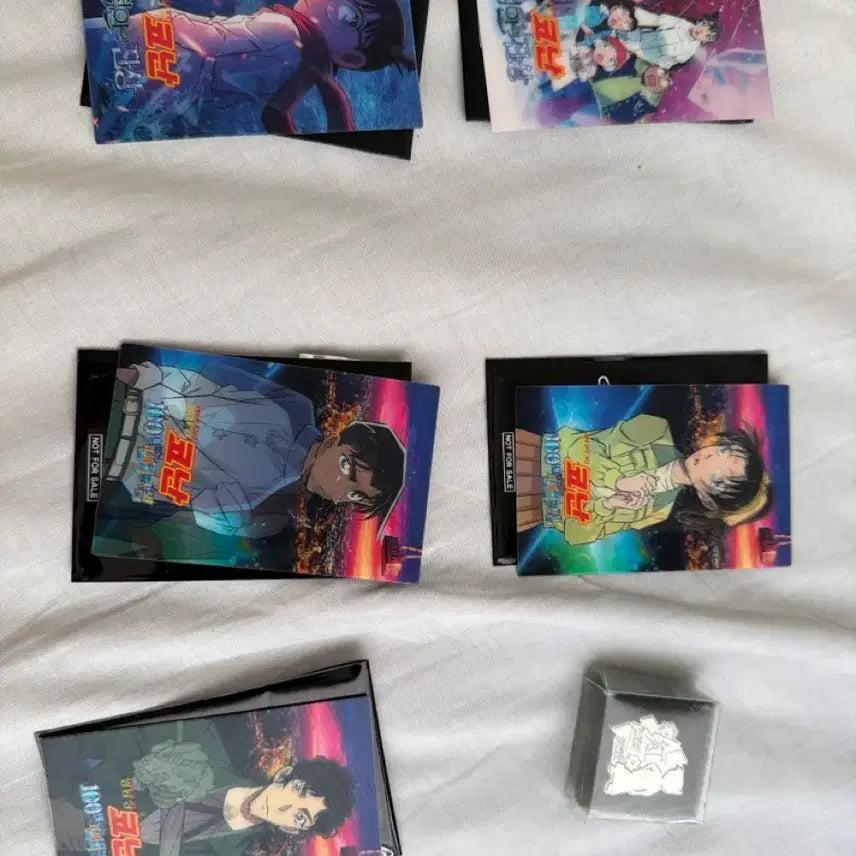 [BUNJANG] Detective Conan Movie Exclusive Lenticular Cards &amp; Crimson Love Letter Badge Set / 명탐정 코난 극장판 특전 판매 척안의잔상 백만달러의팬터그램 진홍의연가