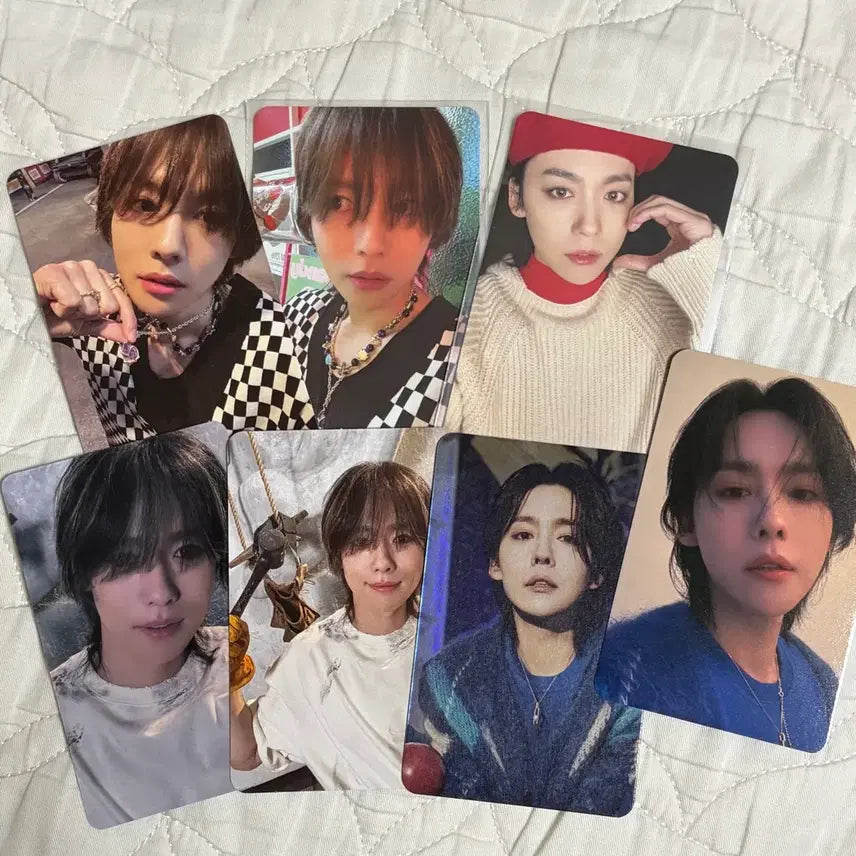 [BUNJANG] WINNER Kim Jinwoo Photocard Bundle Set (Holiday Lucky Draw, Album) / 위너 김진우 포카 탈덕처분 홀리데이 럭드/앨범포카 7장 일괄 세트