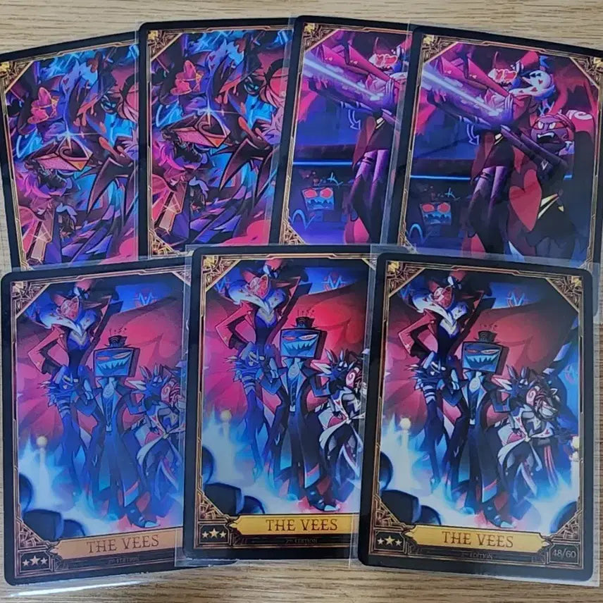 [BUNJANG] Hasbeen Hotel Trading Card Bundle Set / 해즈빈호텔 트레이딩 카드 vees 7장 일괄
