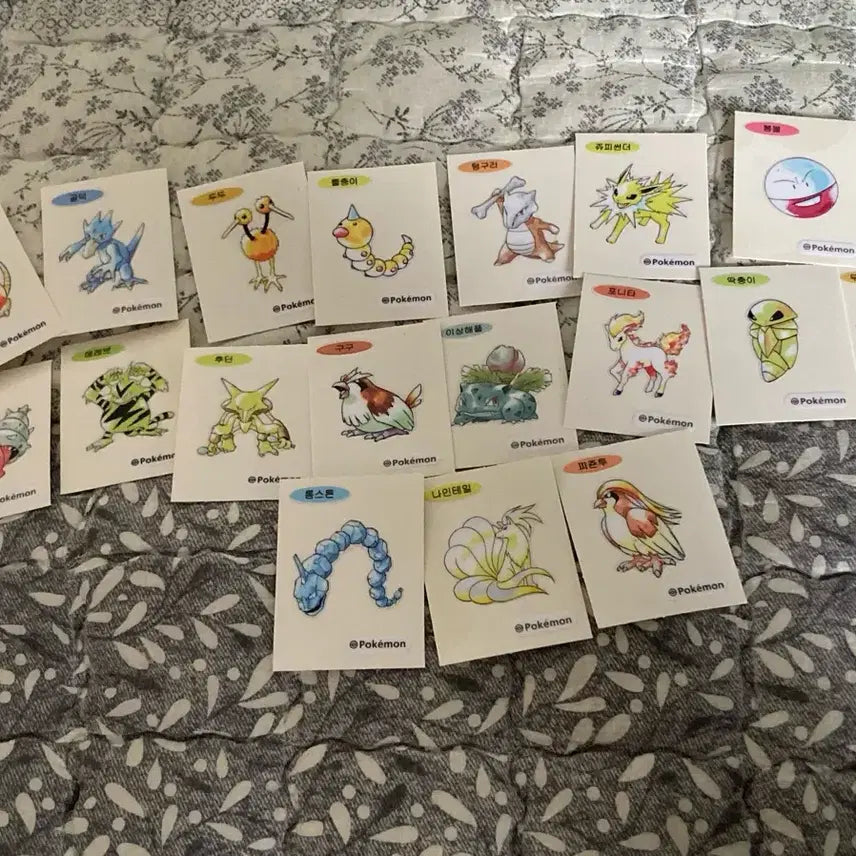 [BUNJANG] Pokemon Sticker Collection (19 pcs) / 포켓몬 띠부씰  19장