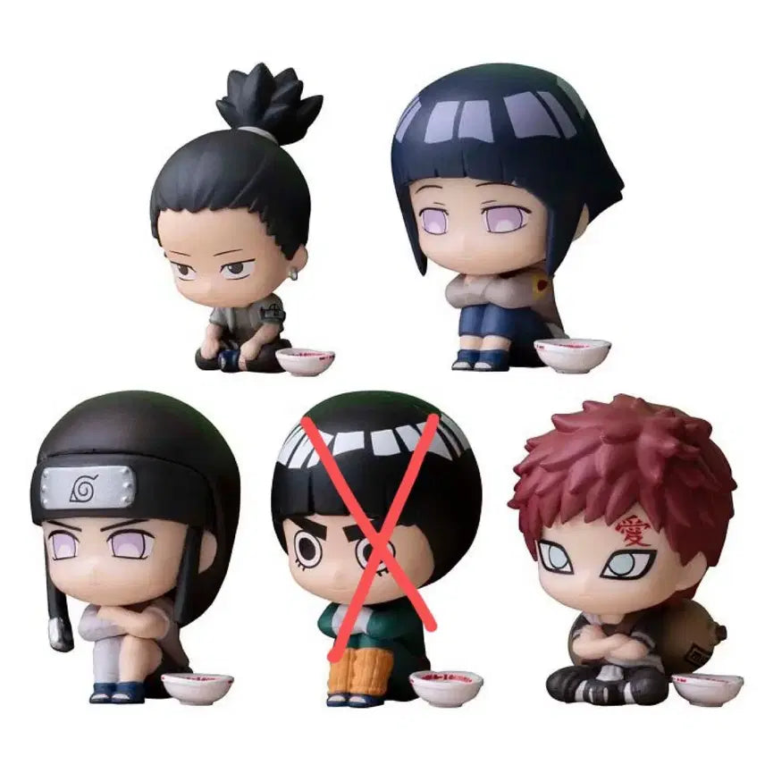 [BUNJANG] Naruto Ramen Gacha Vol. 2 Shikamaru Hinata Neji Gaara Figure Set / 나루토 언제오려나 2탄 가챠 일락 라멘 시카마루 히나타 네지 가아라