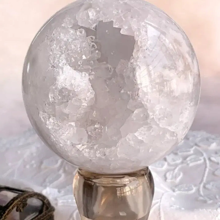 [BUNJANG] Druzy Moroccan Agate Sphere Natural Crystal Power Stone / 드루지 모로칸 아게이트 스피어 천연 원석 크리스탈 파워스톤