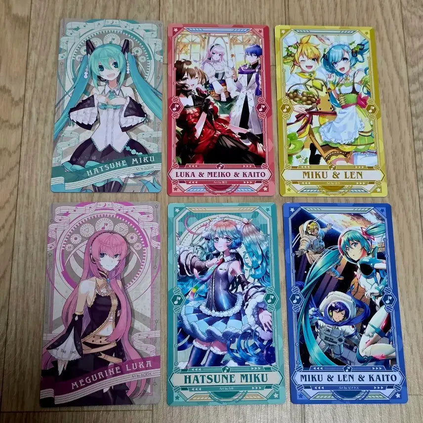 [BUNJANG] Hatsune Miku Character Card Set (6 Types) / 하츠네 미쿠 카드 6종