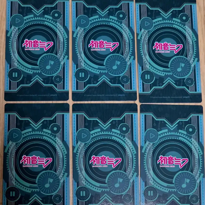 [BUNJANG] Hatsune Miku Character Card Set (6 Types) / 하츠네 미쿠 카드 6종