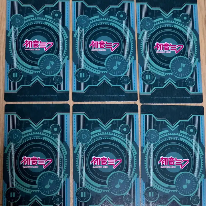 [BUNJANG] Hatsune Miku Character Card Set (6 Types) / 하츠네 미쿠 카드 6종