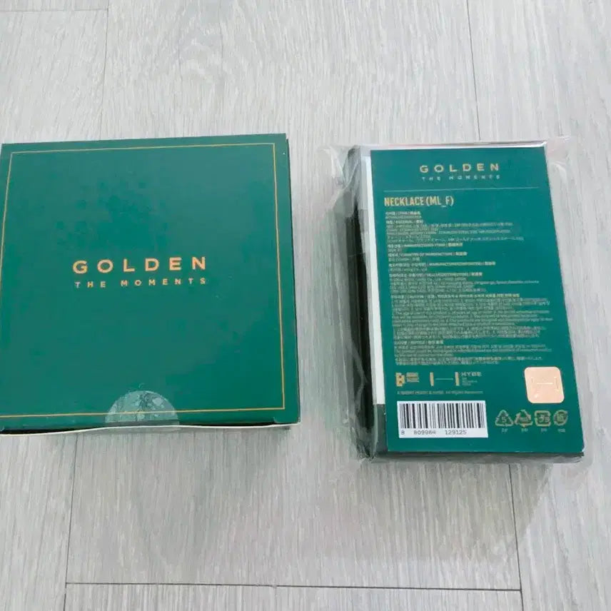 [BUNJANG] BTS Jungkook Golden The Moments Exhibition Necklace Jewelry Box Set / 방탄소년단 BTS 정국 전시회 목걸이 판매 풀세트 (새상품)