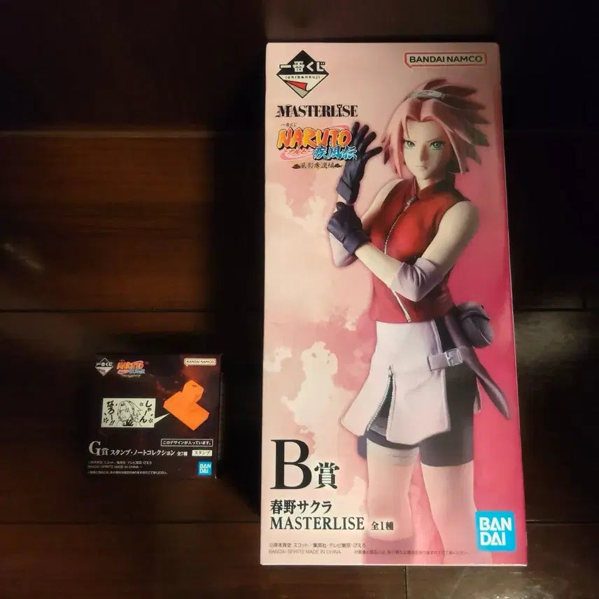 [BUNJANG] Naruto Ichiban Kuji Sakura B Prize Figure (Sealed) + Sakura Stamp / 나루토 이치방쿠지 사쿠라 B상 피규어 미개봉 + 사쿠라 스탬프
