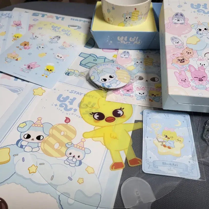 [BUNJANG] Stray Kids Birthday Cafe Special Benefit Goods Wolfchan Felix / 스키즈 스트레이키즈 생카 생일카페 스테이 생일파티 입장 특전 굿즈 뽁아리 울프찬 필릭스