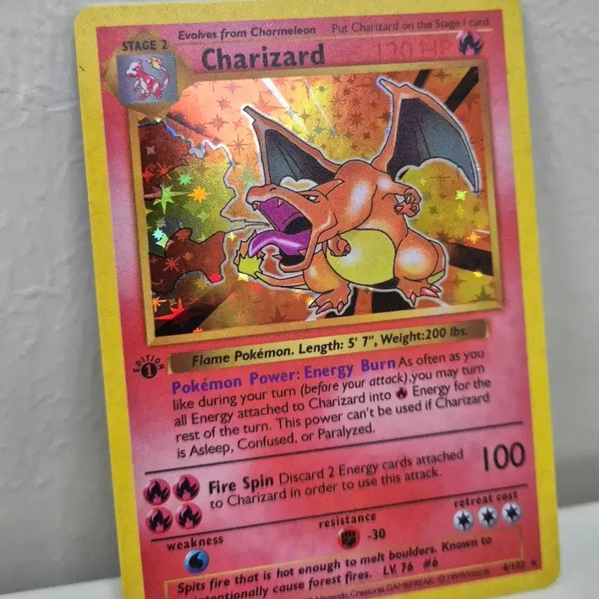 [BUNJANG] Pokemon Japanese Version Charizard Custom Card (Old Version) / 포켓몬영판 리자몽 구버젼 제작카드