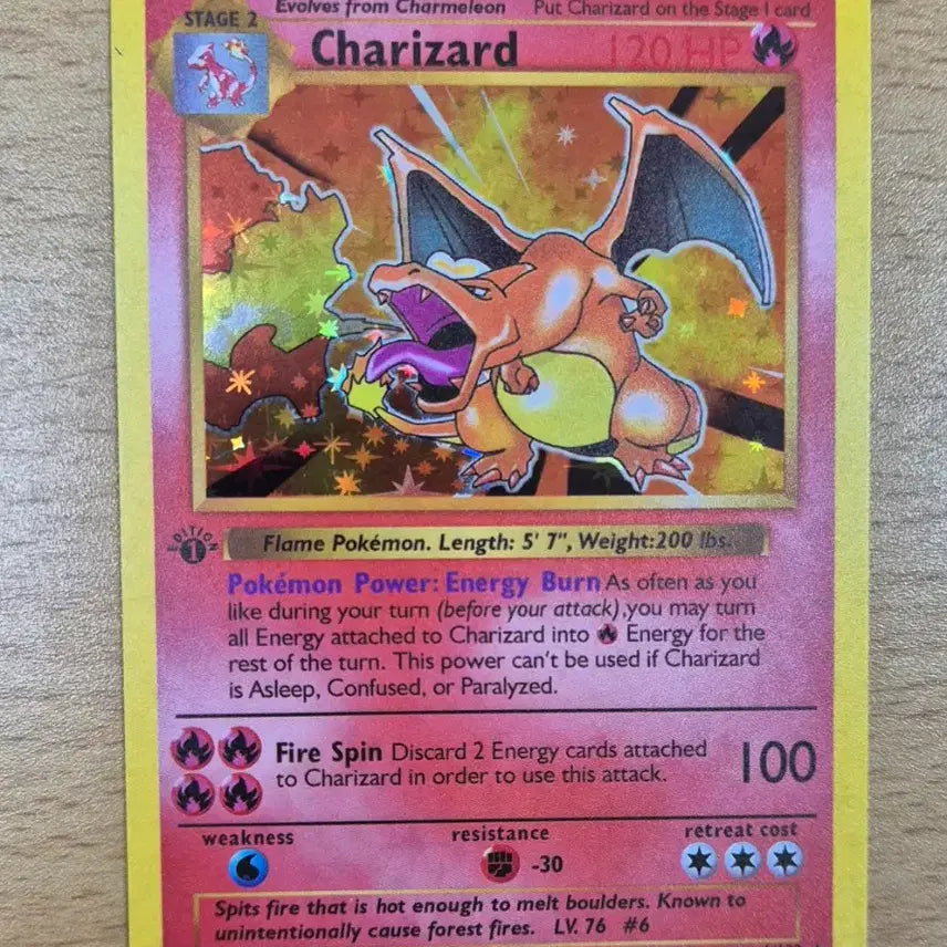 [BUNJANG] Pokemon Japanese Version Charizard Custom Card (Old Version) / 포켓몬영판 리자몽 구버젼 제작카드