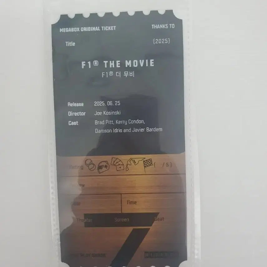 [BUNJANG] Megabox F1 Optical Ticket / 오티 메가박스 F1