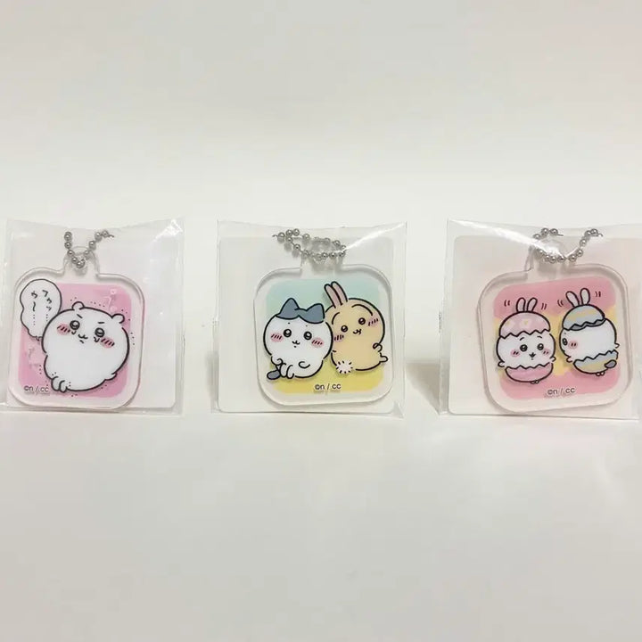 [BUNJANG] Chiikawa Acrylic Keyring Set / 치이카와 아크릴 키링 (3개 다 드려요)