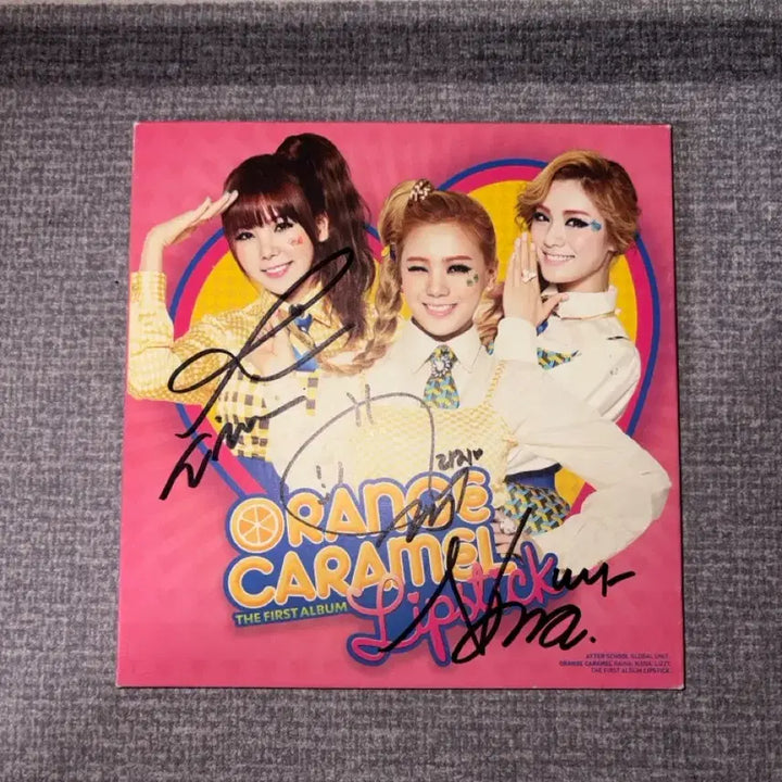 [BUNJANG] Orange Caramel Lipstick 1st Album Autographed CD / [비매/PROMO] 오렌지캬라멜 Lipstick 정규 1집 친필 사인 앨범
