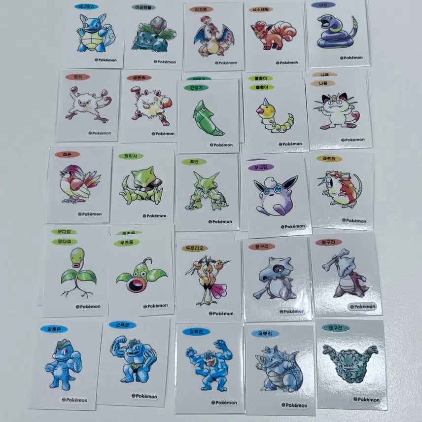 [BUNJANG] Pokemon Artwork 30th Anniversary Stickers, Joke Bear Stickers / 주기적 업뎃)포켓몬 아트워크 30주년 띠부씰 , 농담곰 등등