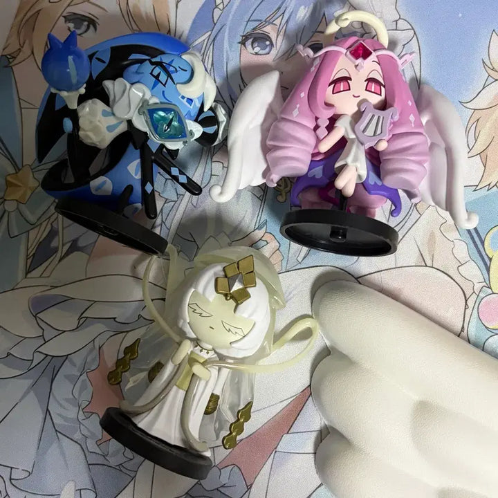 [BUNJANG] Cookie Run Kingdom Shadow Milk, Eternal Sugar, Mystic Flower Figure Set / 쿠킹덤 쿠키런킹덤 쉐도우밀크 이터널슈가 미스틱플라워 피규어