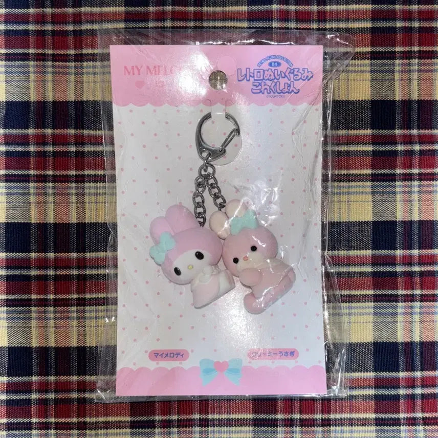 [BUNJANG] Sanrio Yoshitoku My Melody Collaboration Fluffy Charm / 산리오 요시토쿠 마이멜로디 콜라보 플로키 키링