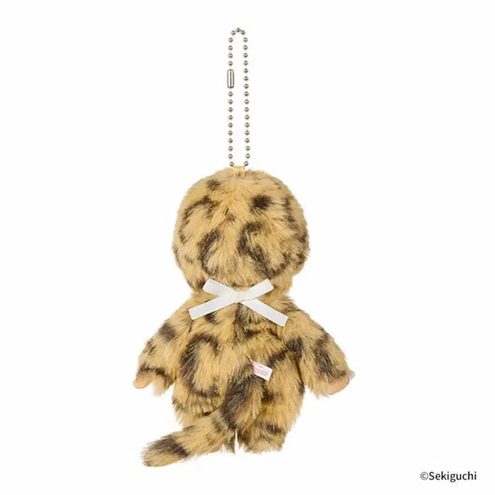 [BUNJANG] Leopard Monchhichi Doll Keychain / 레오파드 호피 몬치치