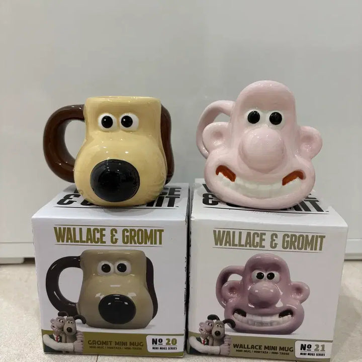 [BUNJANG] Wallace &amp; Gromit Mini Mug Set / (택포) 월레스와 그로밋 미니 머그컵 세트