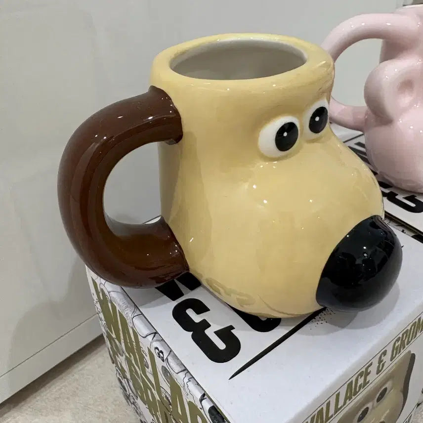 [BUNJANG] Wallace &amp; Gromit Mini Mug Set / (택포) 월레스와 그로밋 미니 머그컵 세트