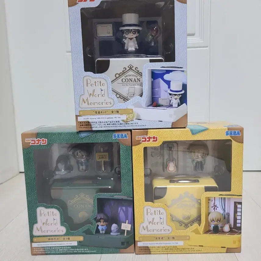 [BUNJANG] Detective Conan Sega Petit World Memories Figure 3-Character Set / 명탐정 코난 세가 푸치 월드 메모리즈 피규어 3종 세트