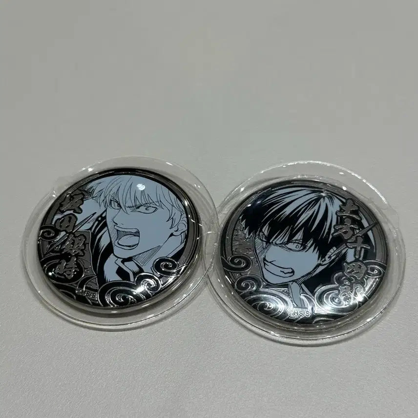 [BUNJANG] Gintama Gintoki &amp; Hijikata Tin Badge Bundle / 은혼전 실버소울 캔뱃지 긴토키, 히지카타 일괄