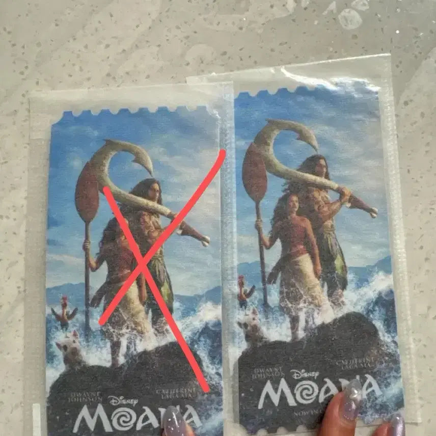 [BUNJANG] Moana Live-Action Movie Original Ticket / 모아나 실사 영화 오리지널 티켓