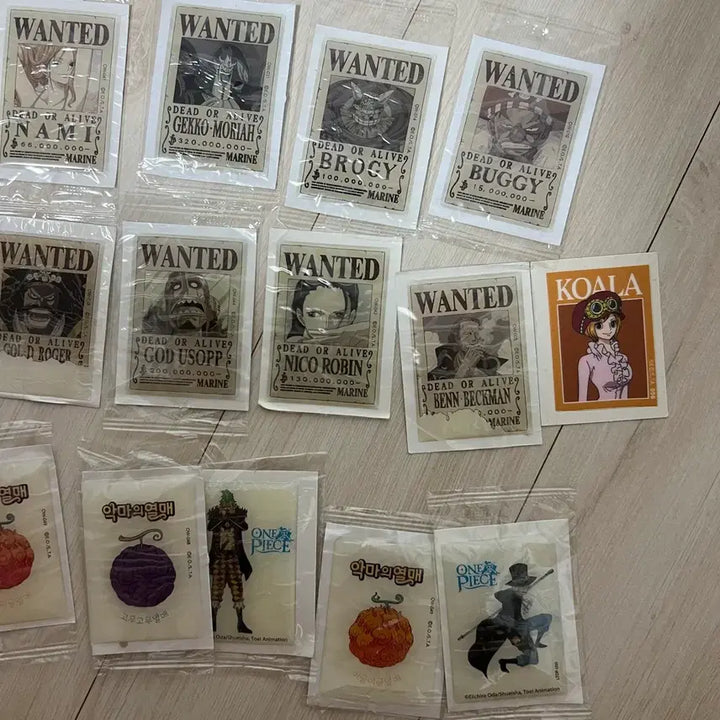 [BUNJANG] One Piece Wanted Poster Bungee Sticker Jelly Sticker / 원피스 수배서 띠부씰 악마의젤리 스티커