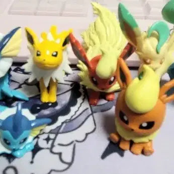 [BUNJANG] Pokemon Eevee Evolutions Full Set Classic MonColle Figures / 포켓몬스터 이브이즈 진화체 풀세트 고전 몬코레 일괄 판매 (박스x 덤+)