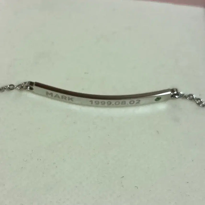 [BUNJANG] NCT Mark Birthday Bracelet Silver / 구 엔시티 마크 생일 팔찌 실버